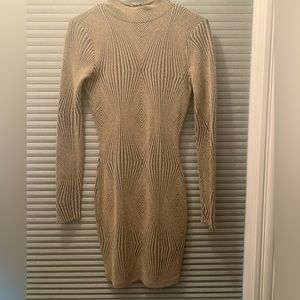 NWT Black and gold body con dress